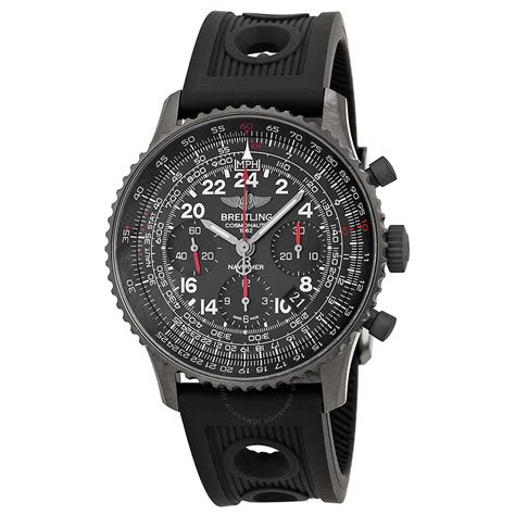 Breitling Navitimer Cosmonaute Black Dial Black  